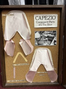 stages of making a pointe shoe