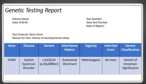 genetic sequencing report