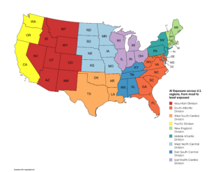 U.S. Regions by AI Exposure