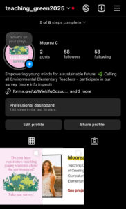 To show my instagram page for the project