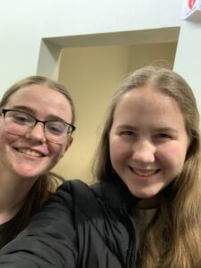 Me and Ivy at the Prescott Library