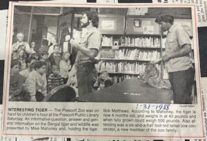 Tiger Prescott Courier Photo