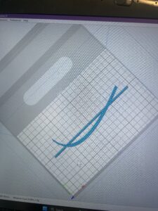 3D model being prepared for 3D printing.